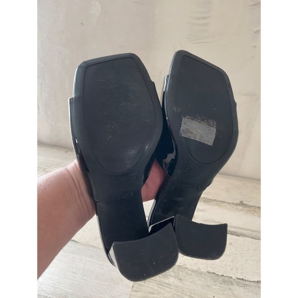 Rouge Helium women’s black open toe heels size 8 - Picture 5 of 6